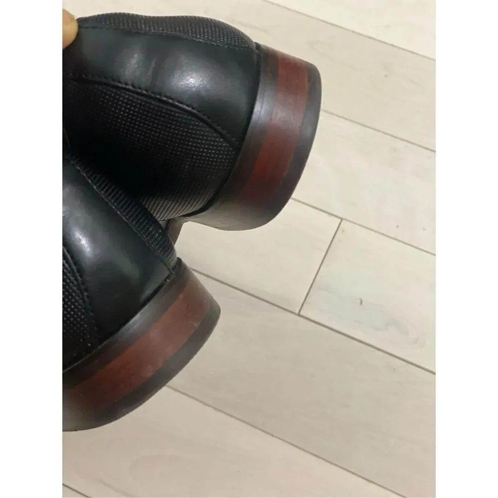 Florsheim Postino Black Leather Plain Toe Oxford Dress Shoes Size 9.5 D